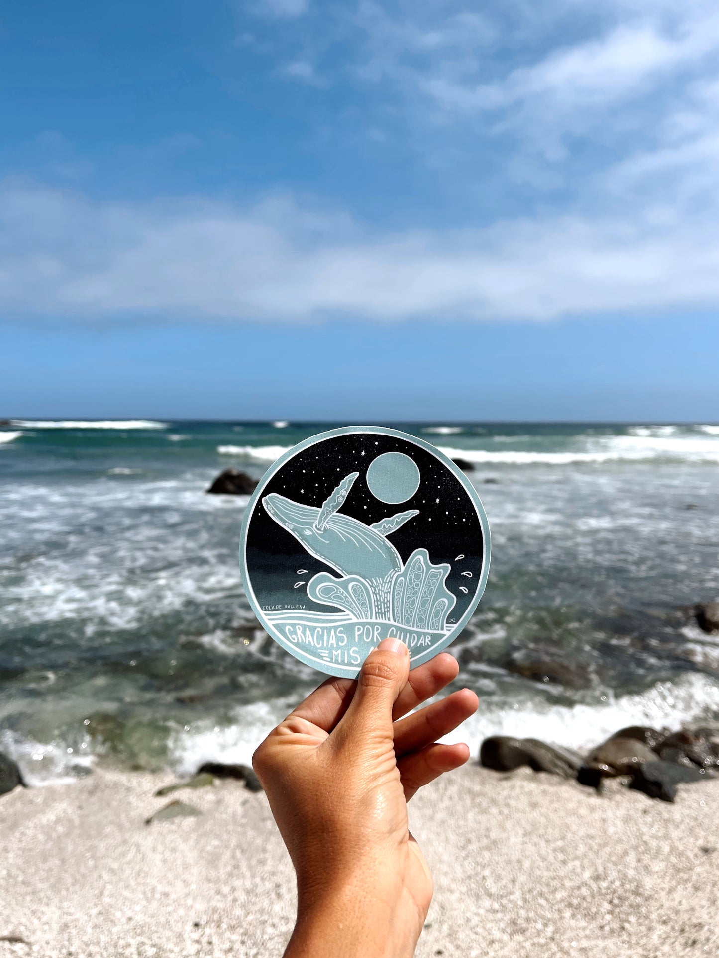 Sticker Ballena Alas