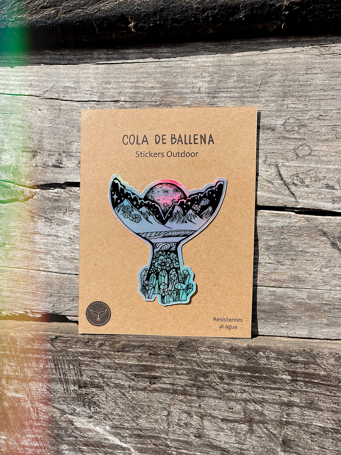 Sticker Cola Cuarzo Tornasol