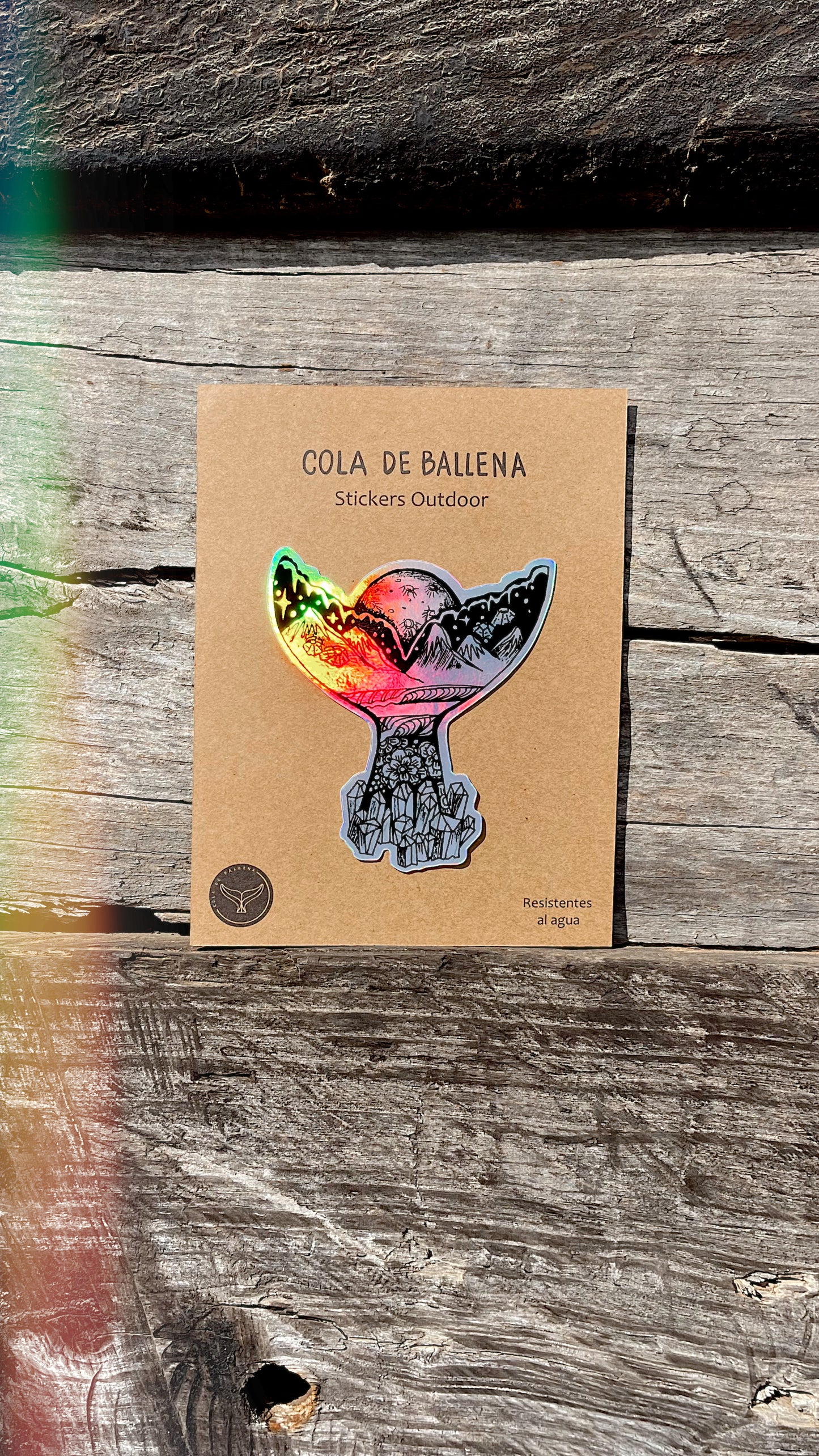 Sticker Cola Cuarzo Tornasol