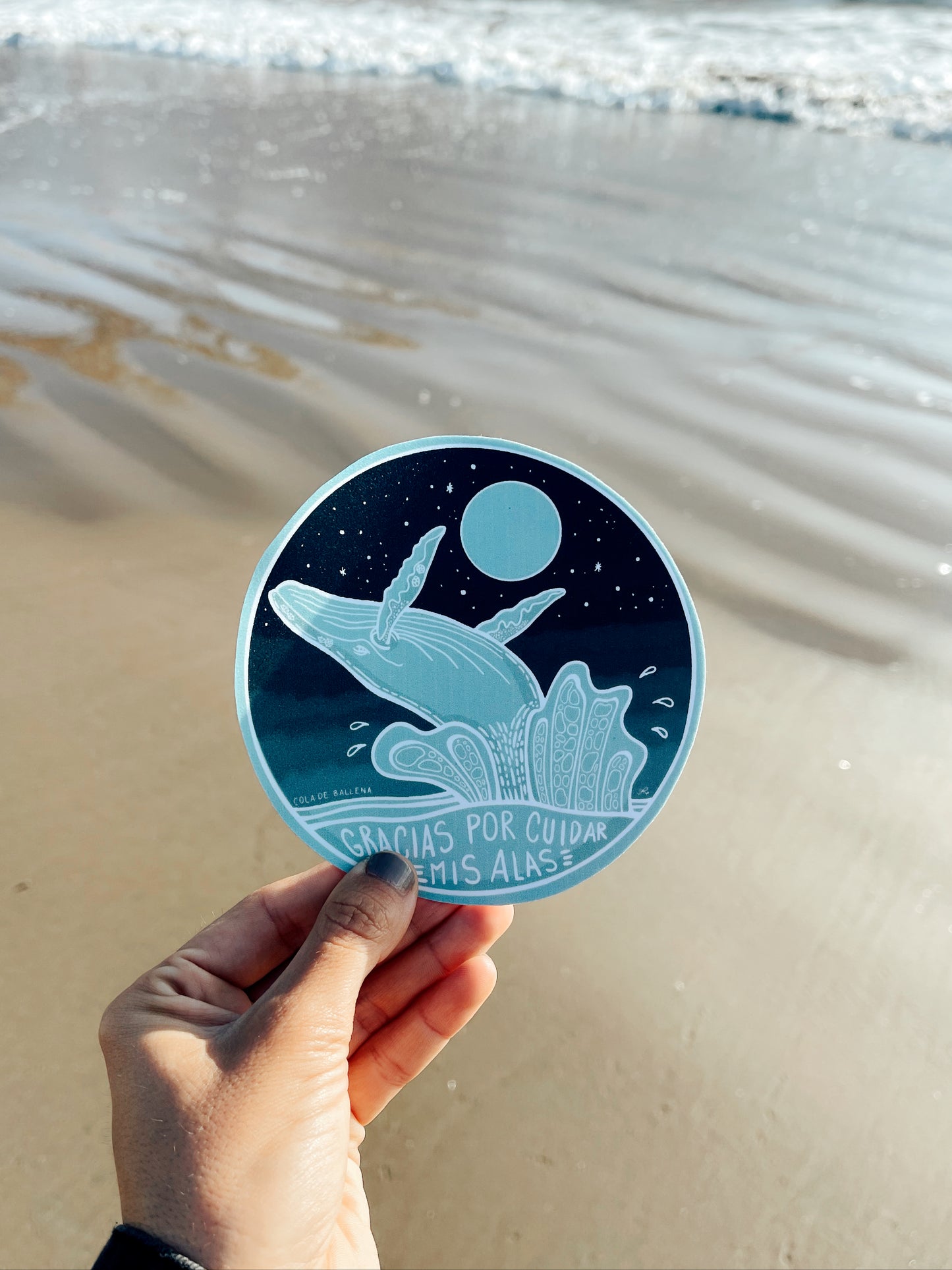 Sticker Ballena Alas